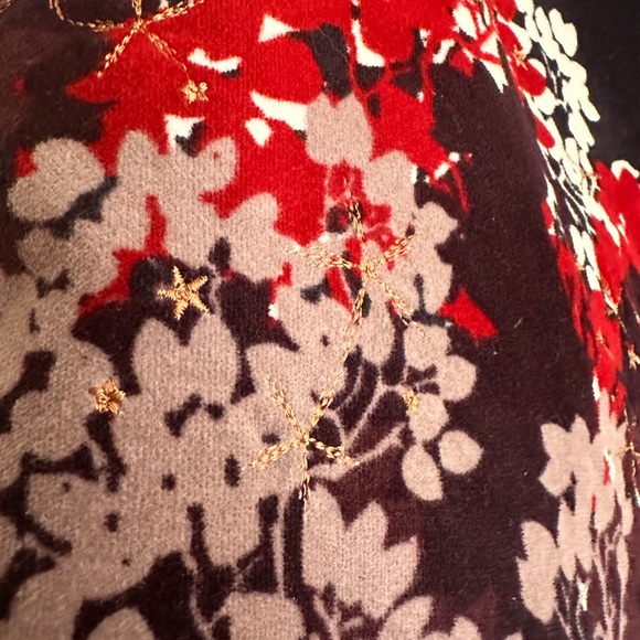 Uk White Stuff Velvet beaded skirt US 6 - Picture 3 of 9